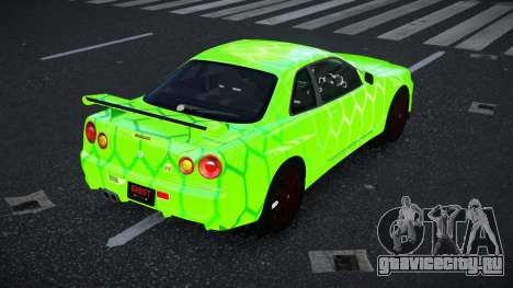 Nissan Skyline R34 Vinor S8 для GTA 4