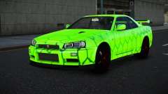Nissan Skyline R34 Vinor S8 для GTA 4
