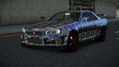 Nissan Skyline R34 Vinor S6 для GTA 4