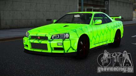 Nissan Skyline R34 Vinor S8 для GTA 4