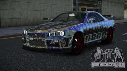Nissan Skyline R34 Vinor S6 для GTA 4