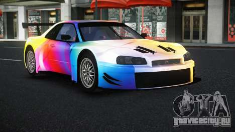 Nissan Skyline R34 GT-R Morley S12 для GTA 4