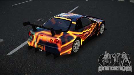 Nissan Skyline R34 GT-R Morley S7 для GTA 4