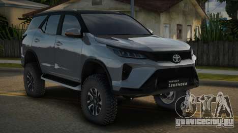 2022 Toyota Fortuner Legender Full interior для GTA San Andreas