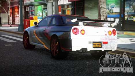 Nissan Skyline R34 Nolia S10 для GTA 4