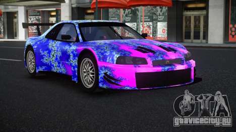 Nissan Skyline R34 GT-R Morley S2 для GTA 4