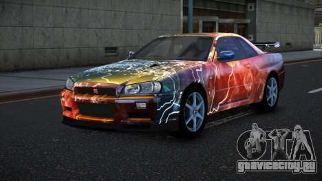 Nissan Skyline R34 Bassty S10 для GTA 4