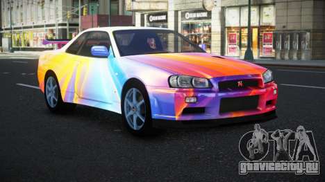Nissan Skyline R34 Bassty S8 для GTA 4