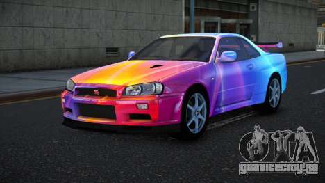 Nissan Skyline R34 Bassty S8 для GTA 4