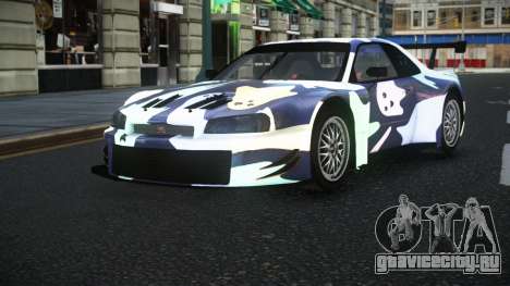 Nissan Skyline R34 GT-R Morley S5 для GTA 4