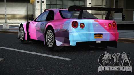 Nissan Skyline R34 GT-R Morley S1 для GTA 4