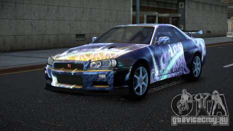 Nissan Skyline R34 Bassty S3 для GTA 4