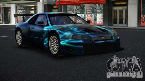 Nissan Skyline R34 GT-R Morley S6 для GTA 4