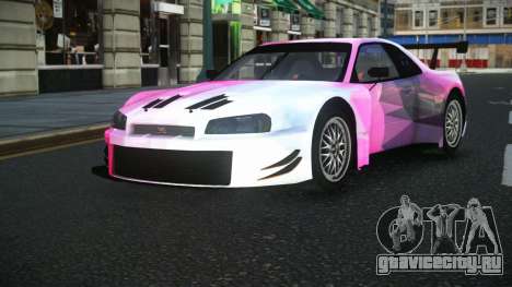 Nissan Skyline R34 GT-R Morley S1 для GTA 4
