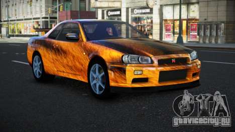 Nissan Skyline R34 Bassty S7 для GTA 4