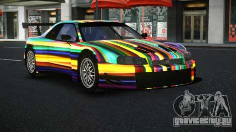 Nissan Skyline R34 GT-R Morley S8 для GTA 4
