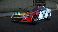 Nissan Skyline R34 Bassty S9 для GTA 4