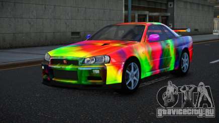 Nissan Skyline R34 Bassty S14 для GTA 4