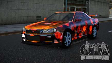 Nissan Skyline R34 Bassty S6 для GTA 4