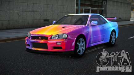 Nissan Skyline R34 Bassty S8 для GTA 4