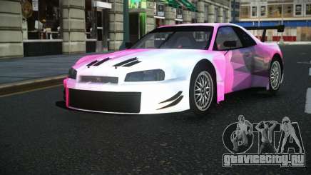 Nissan Skyline R34 GT-R Morley S1 для GTA 4