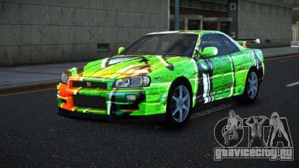 Nissan Skyline R34 Bassty S1 для GTA 4